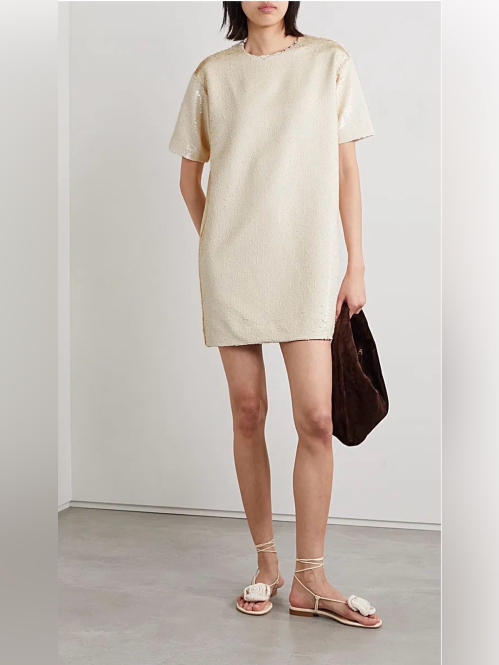 The Frankie Shop “Riley” dress/ off white/ XS